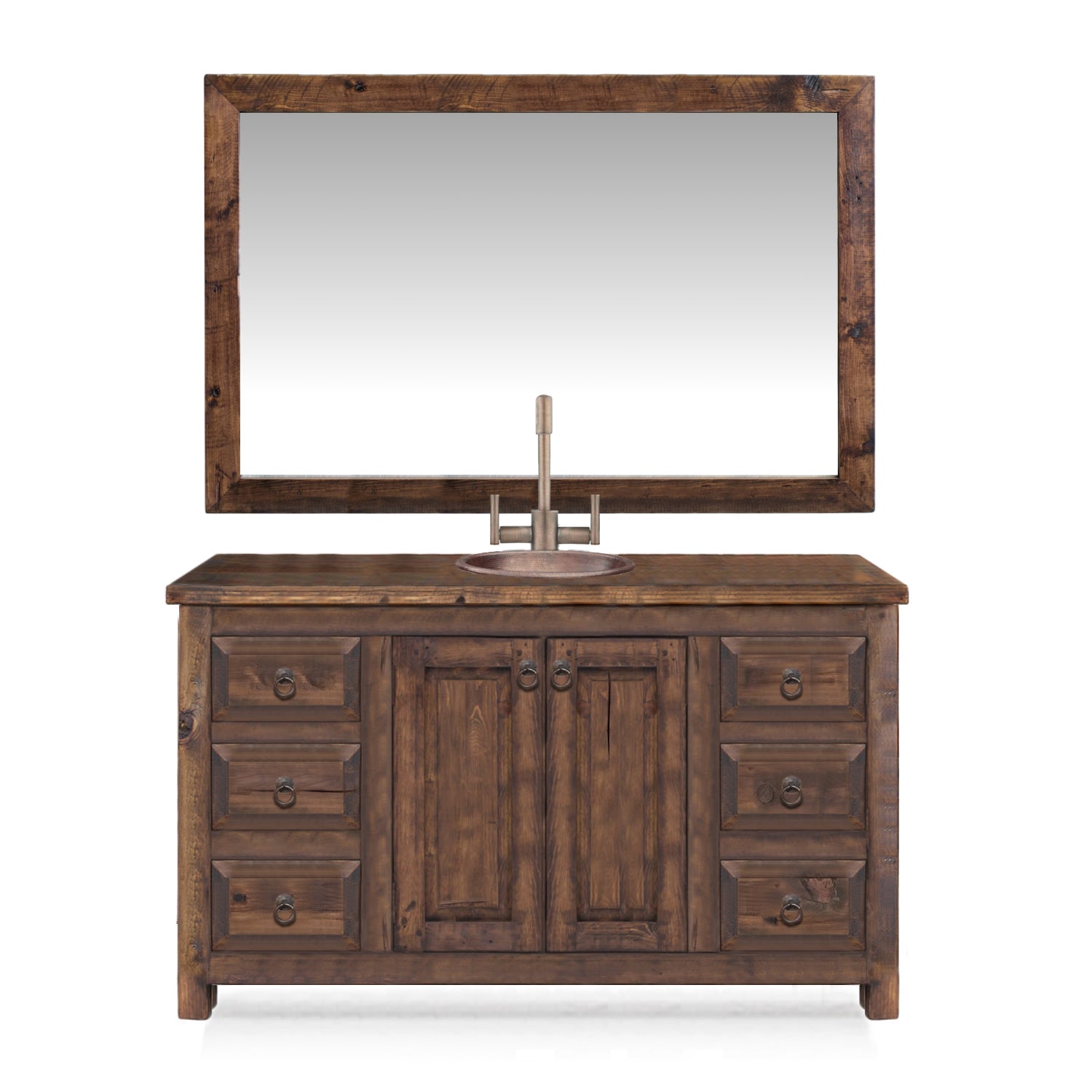 Weathered Wood Bathroom Vanity